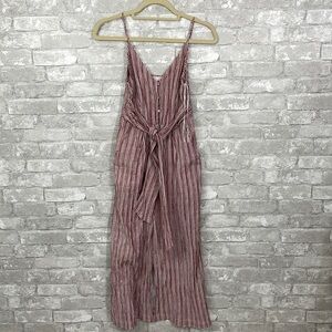American Threads Striped Tie Jumpsuit